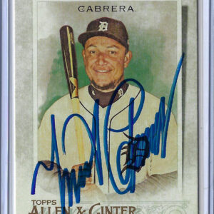 Miguel Cabrera Autographed 2020 Topps Allen and Ginter Card 38