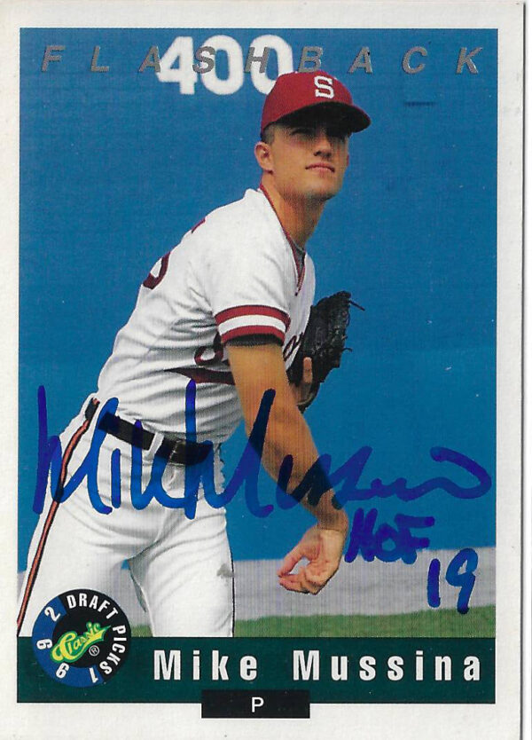 Mike Mussina Autographed 1992 Classic Draft Picks 95 ROOKIE Card