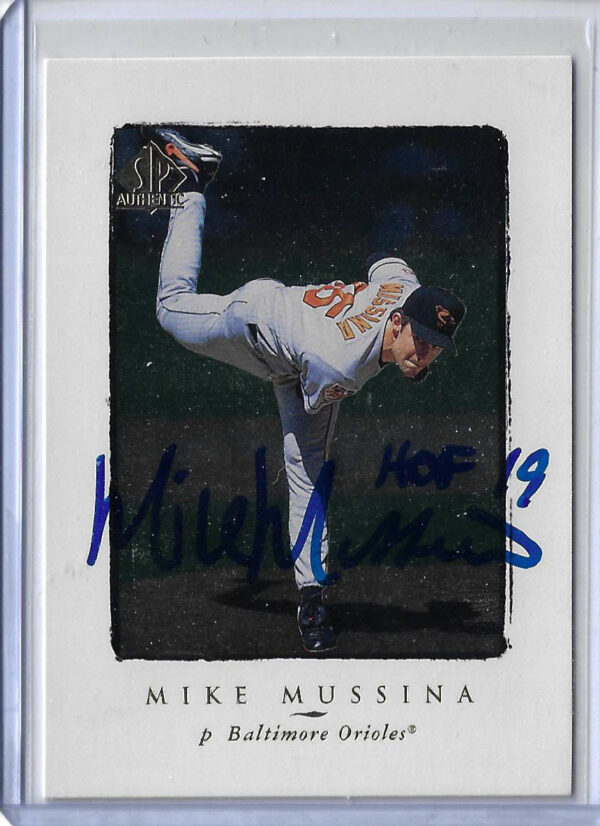 Mike Mussina Autographed 1998 Sp Authentic 52 Card