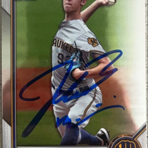 Jacob Misiorowski Autographed 2022 1st Bowman Chrome RC Rookie Card