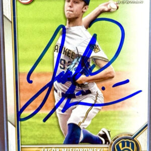 Jacob Misiorowski Autographed 2022 1st Bowman Paper RC Rookie Card