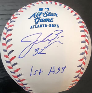 Jacob Misiorowski Autographed 2025 All-Star Game Baseball Inscribed 1st ASG v1