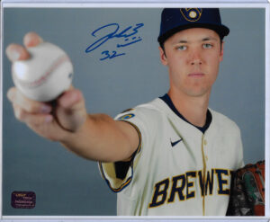 Jacob Misiorowski Autographed Milwaukee Brewers 8x10 Photo