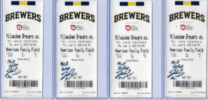 Jacob Misiorowski Autographed Milwaukee Brewers MLB Debut Ticket