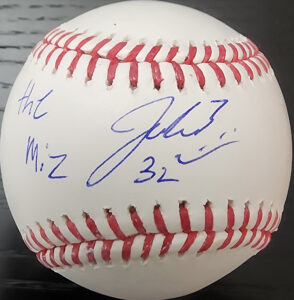 Jacob Misiorowski Autographed OMLB Baseball Inscribed The Miz v1