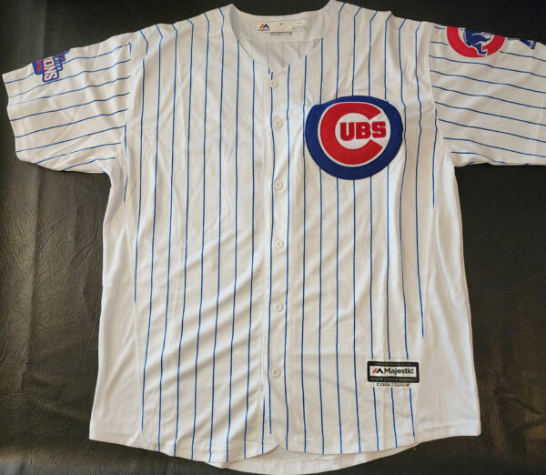 John Lackey Autographed 2016 World Series Chicago Cubs Home Jersey v4