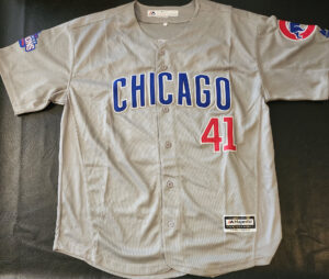 John Lackey Autographed 2016 World Series Chicago Cubs Road Jersey v4