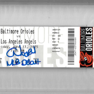 Christian Moore Autographed MLB Debut Ticket Inscribed MLB Debut PSA Slabbed