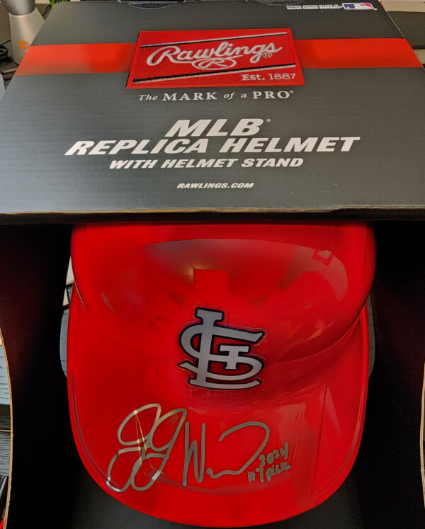 JJ Wetherholt Autographed St Louis Cardinals Batting Helmet v2