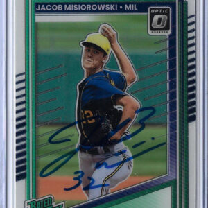 Jacob Misiorowski Autographed 2025 Donruss Optic Rated Prospects Rookie Card RC
