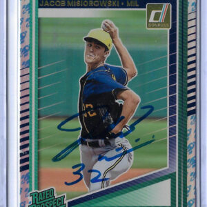 Jacob Misiorowski Autographed 2025 Donruss Rated Prospects Liberty Rookie Card RC