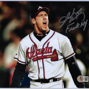 John Rocker Autographed 8x10 Photo Inscribed Fuck NY