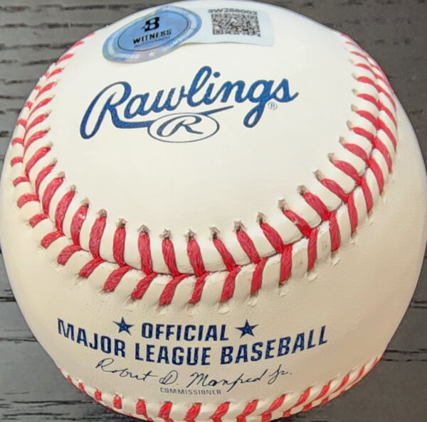John Rocker Autographed OMLB Baseball Inscribed Fuck NY v3
