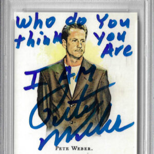 Pete Weber Autographed 2008 Allen and Ginter Inscribed Card PSA Slabbed