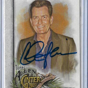 Charlie Sheen Autographed 2022 Topps Allen & Ginter #292 Card