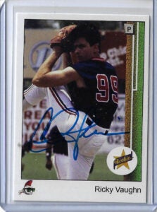 Charlie Sheen Autographed Ricky Vaughn Major League 1989 Upper Deck Custom Card WIND UP