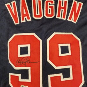 Charlie Sheen Autographed Signed Major League Movie Blue Sleeveless Custom Jersey v2