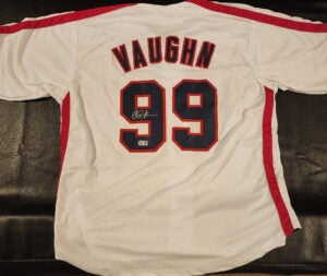 Charlie Sheen Autographed Signed Major League Movie White Home Custom Jersey v3