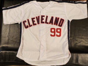 Charlie Sheen Autographed Signed Major League Movie White Home Custom Jersey v4