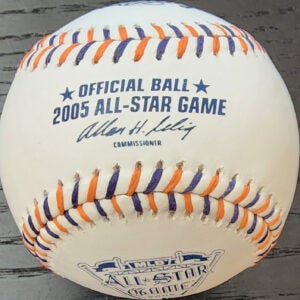 Melvin Mora Autographed 2005 All Star Game Baseball v2