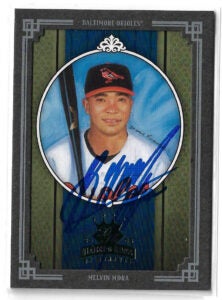Melvin Mora Autographed 2005 Donruss Diamond Kings Update #320 Card