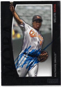 Melvin Mora Autographed 2009 Topps Unique #86 Card