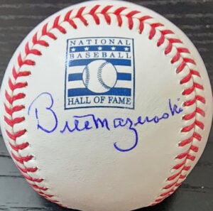 Bill Mazeroski Autographed HOF Baseball v1