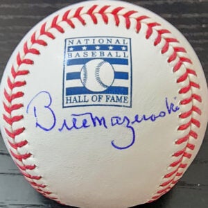 Bill Mazeroski Autographed HOF Baseball v1