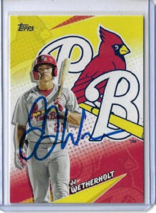 JJ Wetherholt Autographed 2025 Topps Pro Debut Stars of MiLB STAR-12