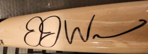 JJ Wetherholt Autographed Game Model Bat v4