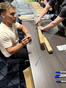 JJ Wetherholt Private Signing 03012026 Game Model Bats (2)